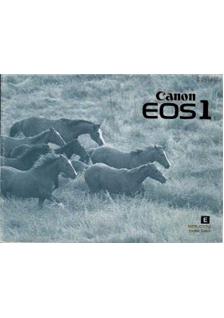 Canon EOS 1 manual. Camera Instructions.